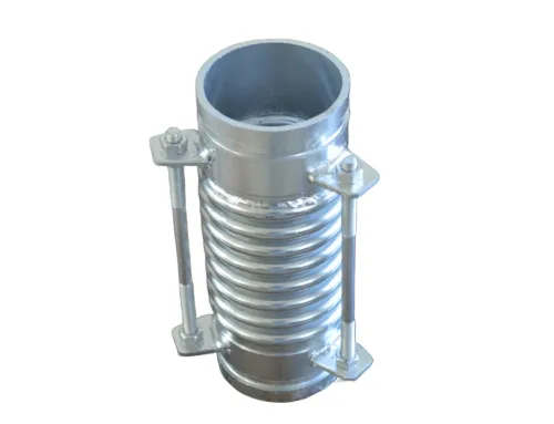 Where are the metal expansion joints used?