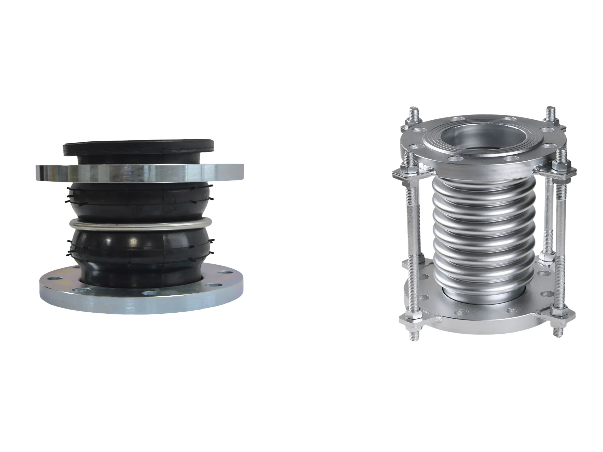The difference between rubber expansion joints and metal expansion joints