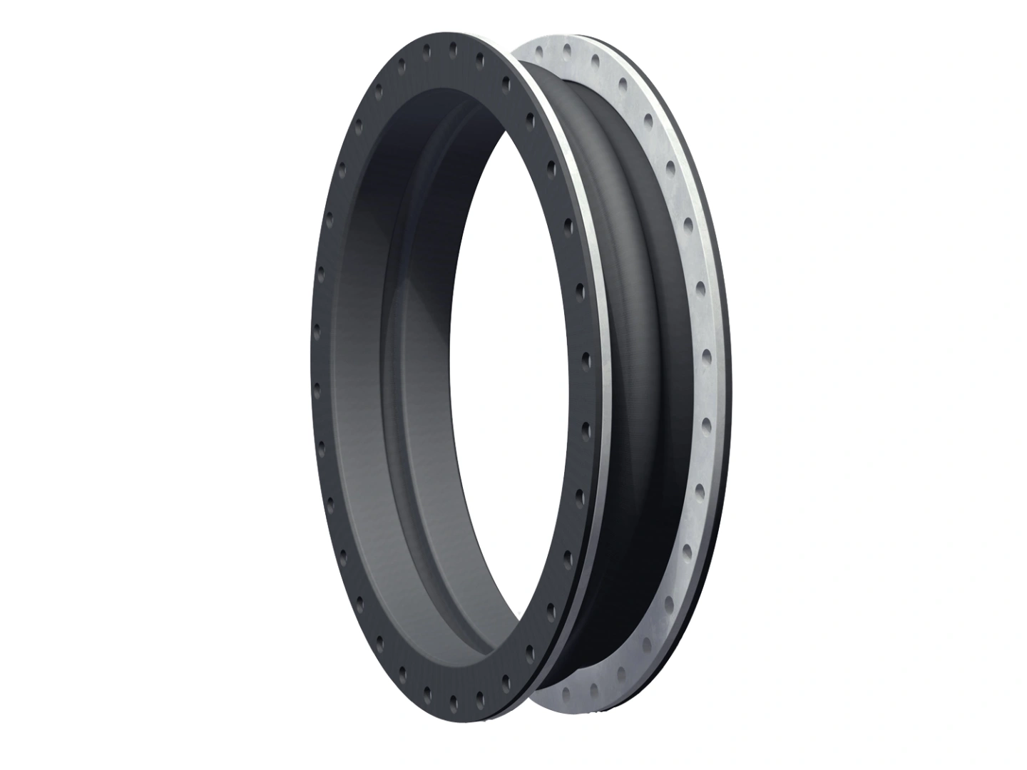 Where are rubber expansion joints used?